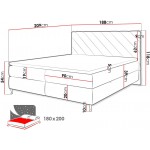 Επενδυμένο κρεβάτι Enzo II-180 x 200-Prasino Skouro