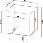 Σετ 2 κομοδίνα Hole 44x41x54