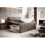 Επενδυμένο κρεβάτι Arena με στρώμα και ανώστρωμα-Kuparissi-140 x 200