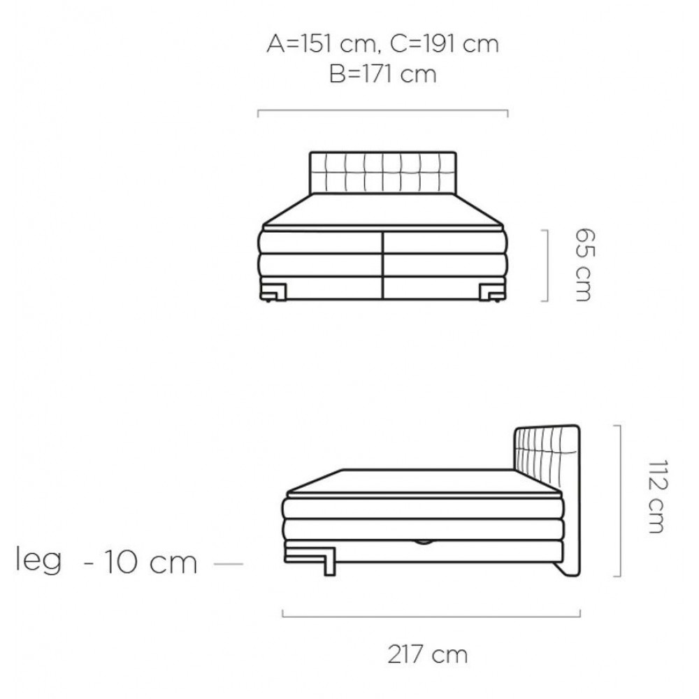 Επενδυμένο κρεβάτι Navona με στρώμα και ανώστρωμα-Moustardi-140 x 200