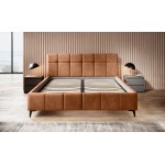 Επενδυμένο κρεβάτι Campel-Portokali-180 x 200