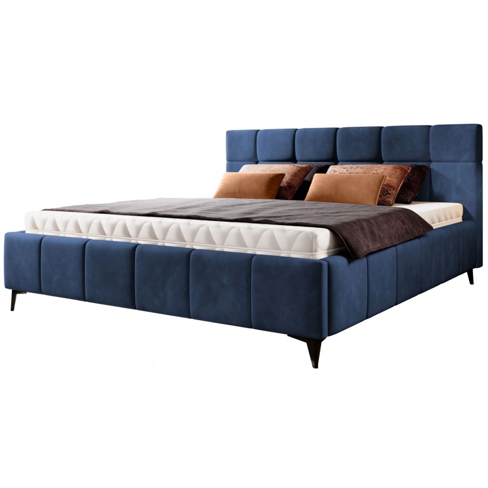 Επενδυμένο κρεβάτι Campel-Mple-140 x 200