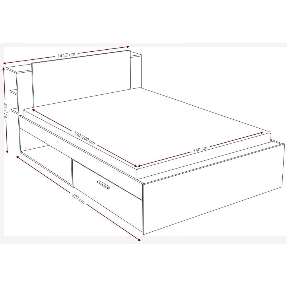Κρεβάτι Sett-Fusiko-Leuko