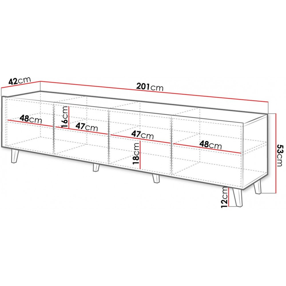 Έπιπλο τηλεόρασης Etna-Mauro - Fusiko