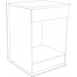 Επιδαπέδιο ντουλάπι φούρνου Poppy 60-Fusiko-Leuko