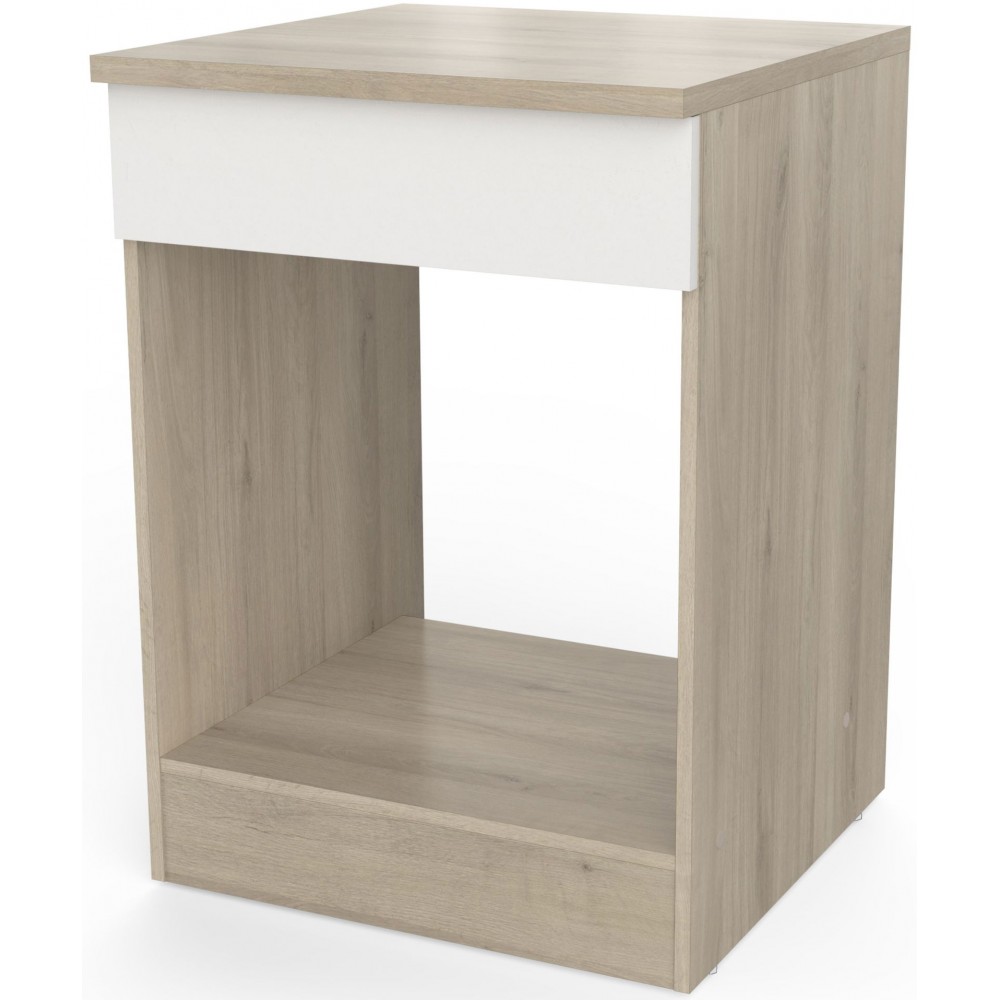 Επιδαπέδιο ντουλάπι φούρνου Poppy 60-Fusiko-Leuko