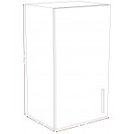 Κρεμαστό ντουλάπι Poppy 40-Fusiko-Leuko