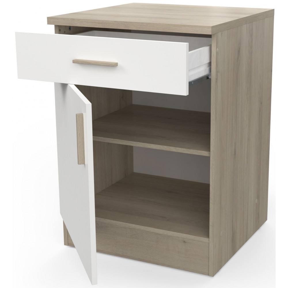 Επιδαπέδιο ντουλάπι Poppy 60-Fusiko-Leuko