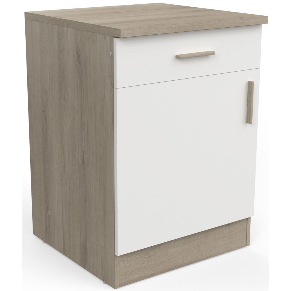 Επιδαπέδιο ντουλάπι Poppy 60-Fusiko-Leuko