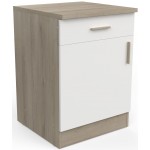 Επιδαπέδιο ντουλάπι Poppy 60-Fusiko-Leuko