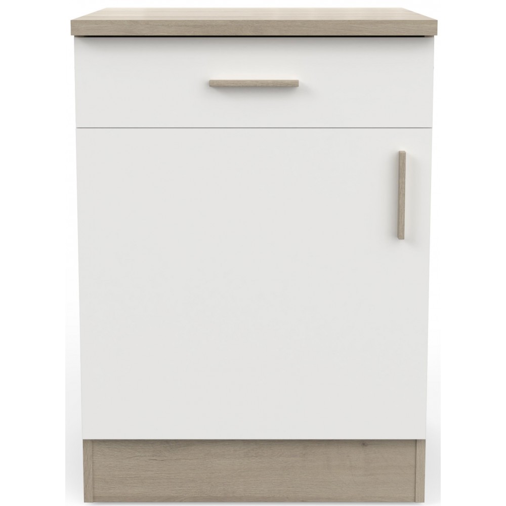 Επιδαπέδιο ντουλάπι Poppy 60-Fusiko-Leuko