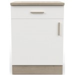 Επιδαπέδιο ντουλάπι Poppy 60-Fusiko-Leuko