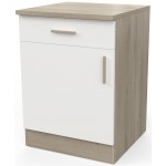 Επιδαπέδιο ντουλάπι Poppy 60-Fusiko-Leuko