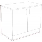 Επιδαπέδιο ντουλάπι Poppy 100-Fusiko-Leuko