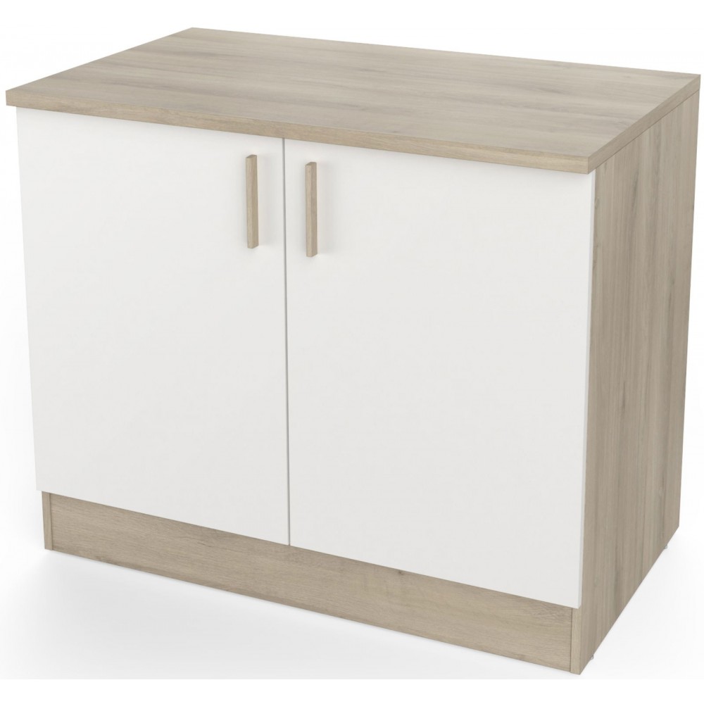 Επιδαπέδιο ντουλάπι Poppy 100-Fusiko-Leuko