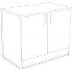 Επιδαπέδιο ντουλάπι Poppy 100-Mauro - Fusiko