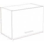 Κρεμαστό οριζόντιο ντουλάπι Poppy 60-Mauro - Fusiko