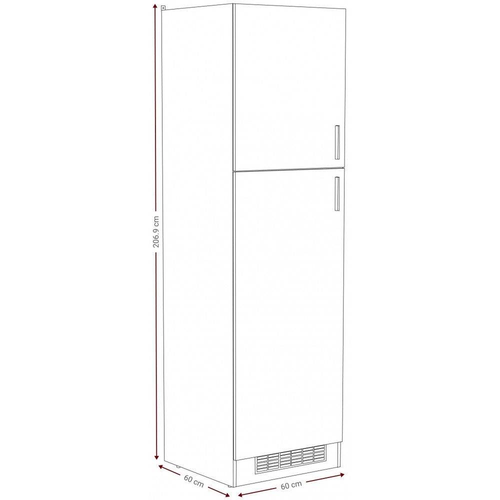 Επιδαπέδιο ντουλάπι ψηλό Poppy 60-Mauro - Fusiko