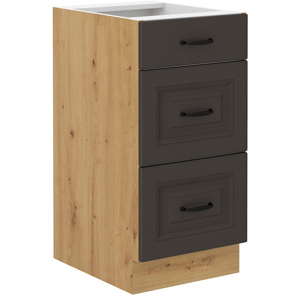 Επιδαπέδιο ντουλάπι Yvette 40 D 3S BB-Grafitis