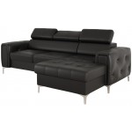 Γωνιακός Καναπές Almeria Mini Eco LTHR-Mauro-Δεξιά