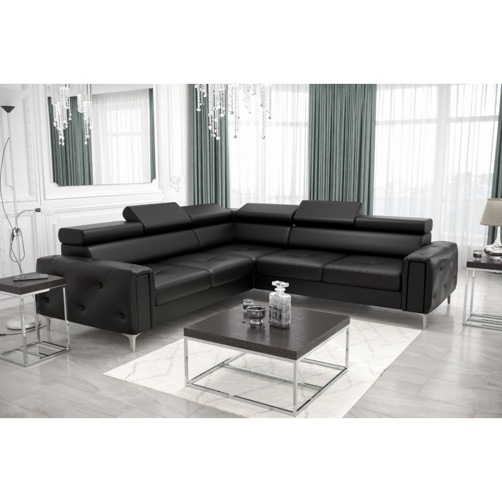 Γωνιακός καναπές Almeria I LTHR -Mauro-Αριστερή