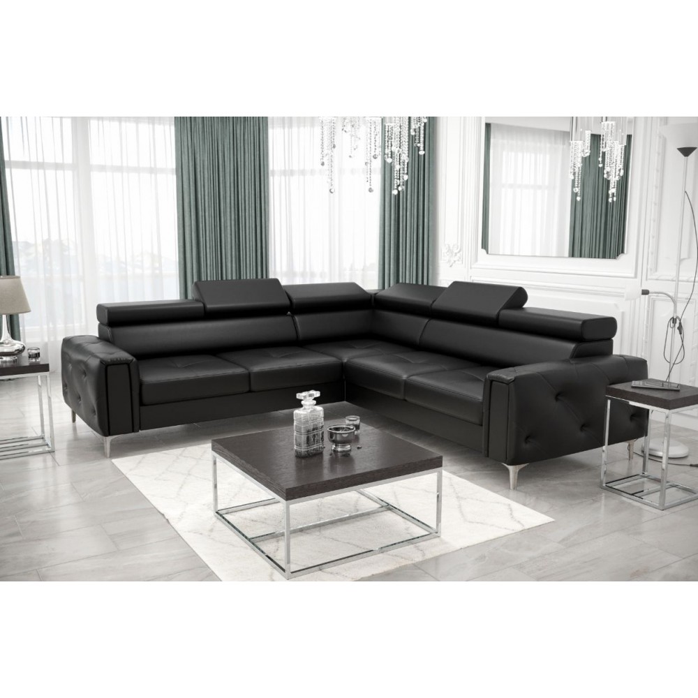 Γωνιακός καναπές Almeria I LTHR  255x255x99