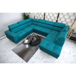 Γωνιακός Καναπές Almeria Max -Petrol-Αριστερή