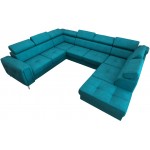 Γωνιακός Καναπές Almeria Max -Petrol-Αριστερή