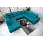 Γωνιακός Καναπές Almeria Max -Petrol-Δεξιά