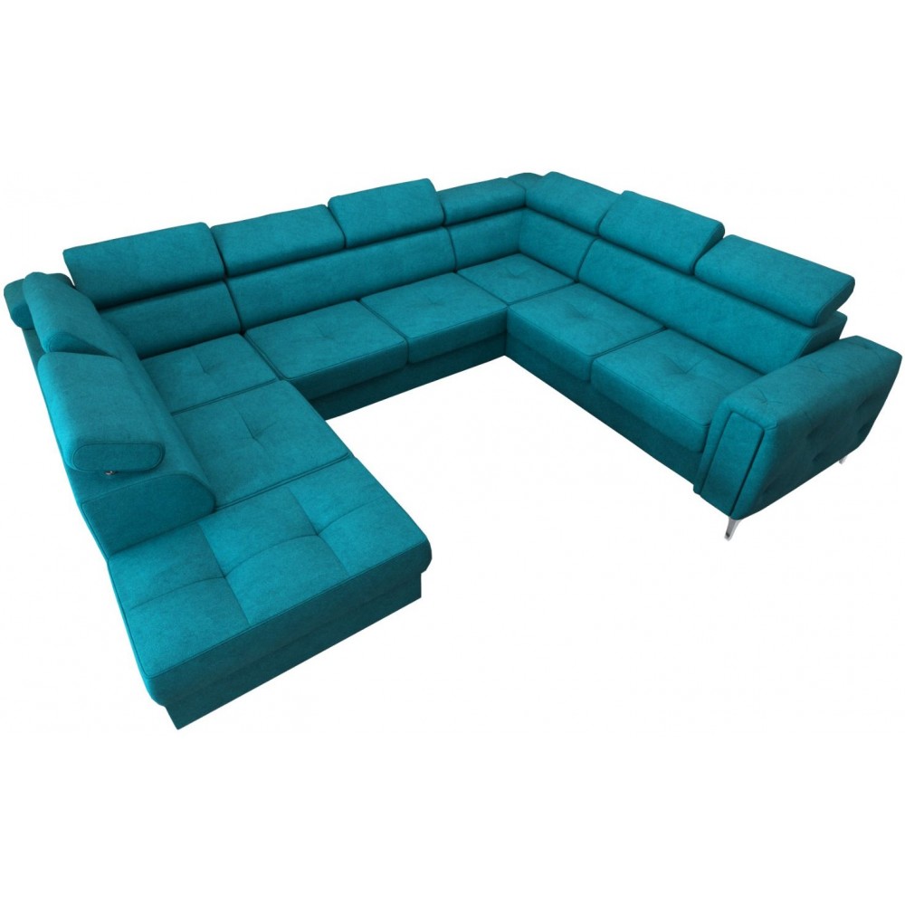 Γωνιακός Καναπές Almeria Max -Petrol-Δεξιά