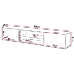 Έπιπλο τηλεόρασης Slide II-Leuko