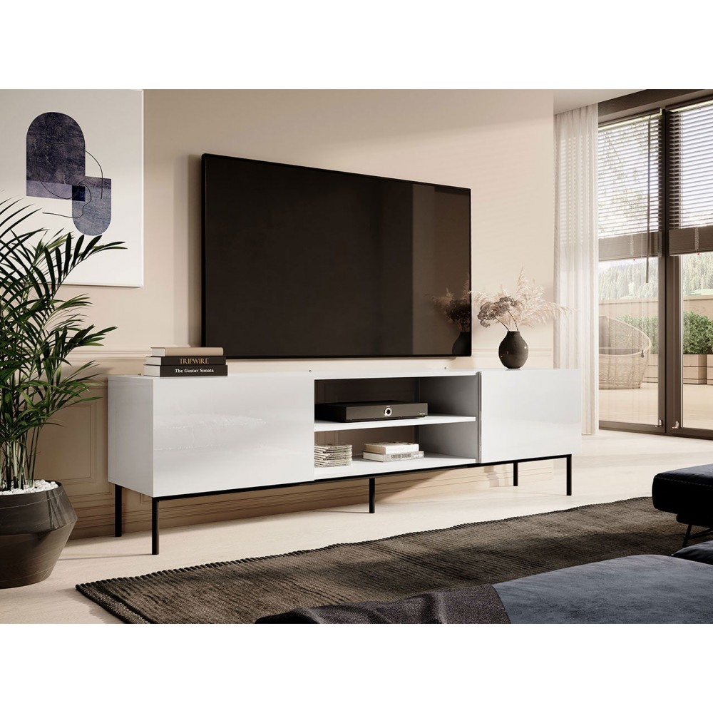 Έπιπλο τηλεόρασης Slide III-Leuko-Mauro