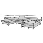 Γωνιακός Καναπές Restly-Mpez-Αριστερή