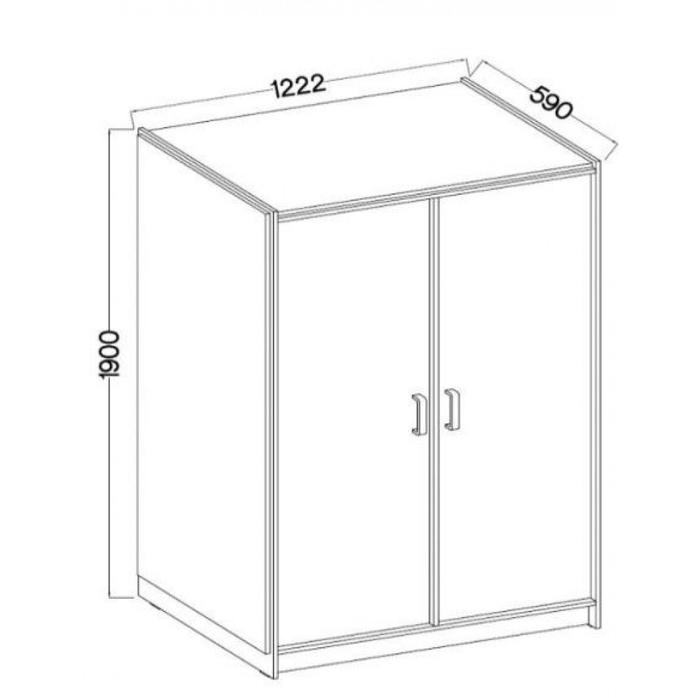 Ντουλάπα Raka δίφυλλη