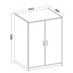 Ντουλάπα Raka δίφυλλη