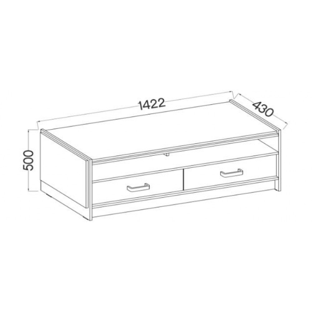 Έπιπλο τηλεόρασης Raka-Μήκος: 142.2 εκ.