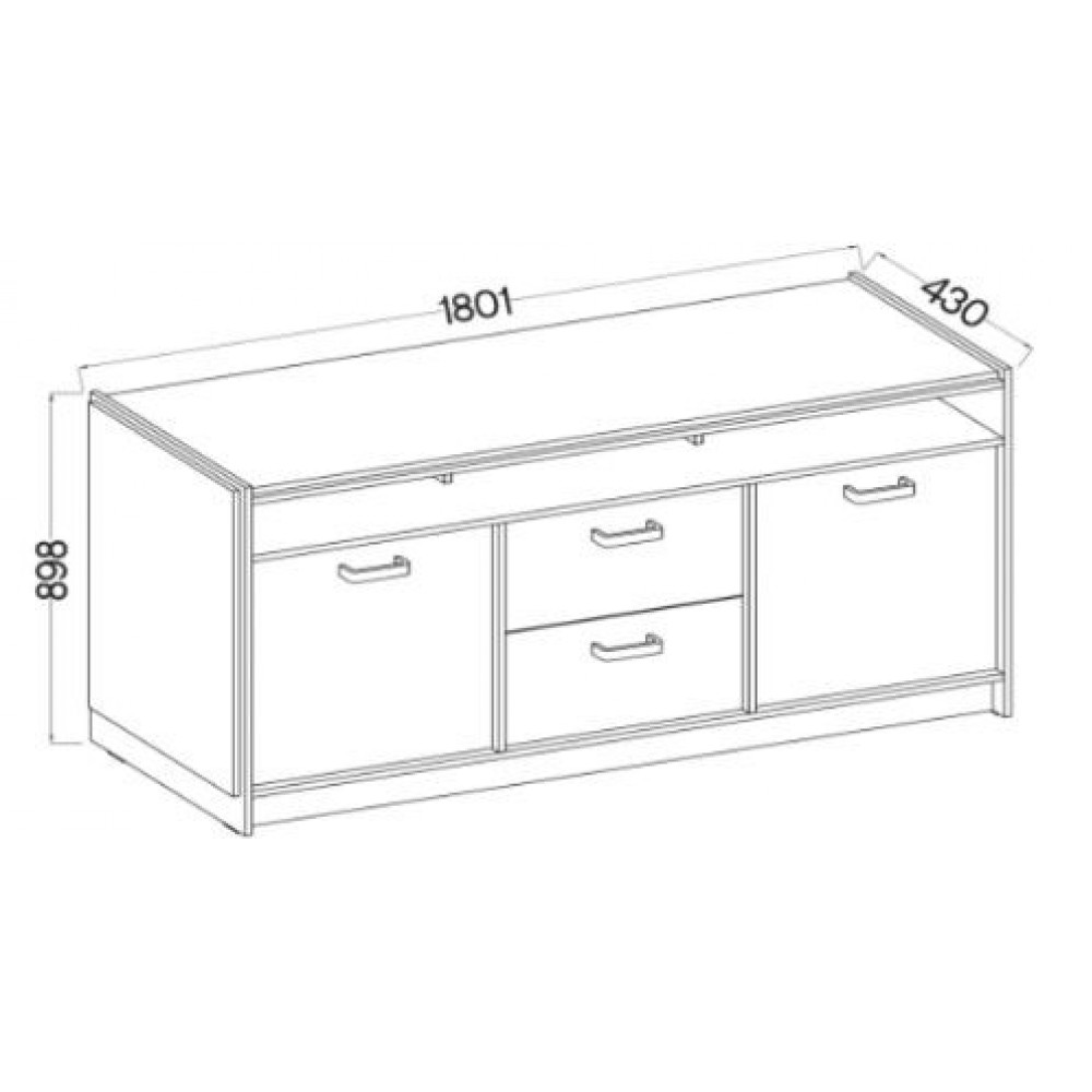 Μπουφές Raka III 180.1x43x89.8