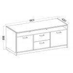 Μπουφές Raka III 180.1x43x89.8