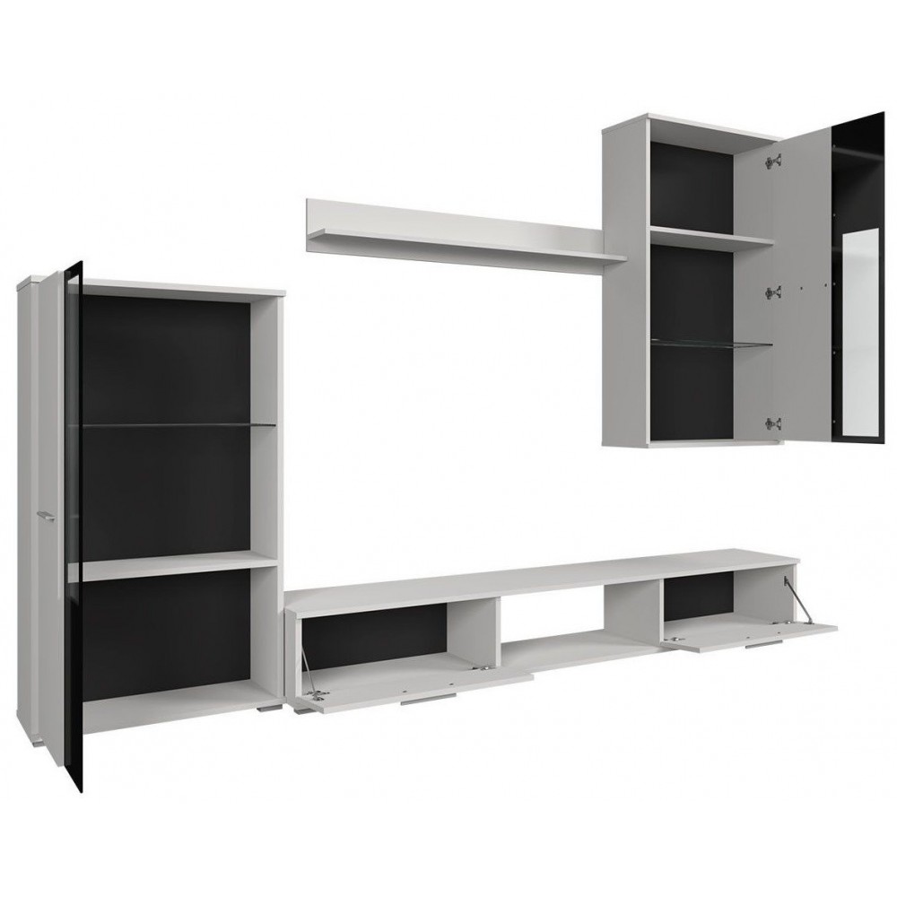 Σύνθετο σαλονιού Picante II-Mavro-Lefko