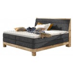 Επενδυμένο κρεβάτι Verion με στρώμα και ανώστρωμα-Gkri-180 x 200