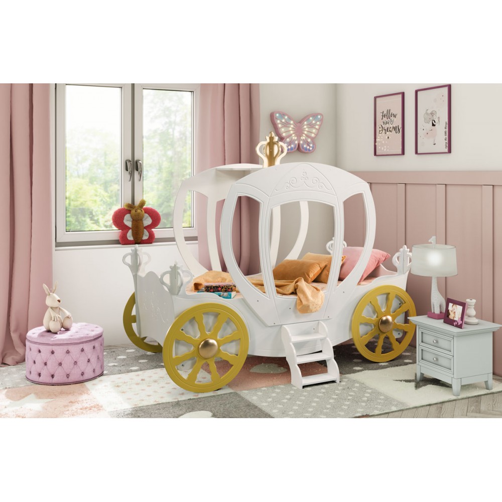 Παιδικό Κρεβάτι Princess Cariage 205x120x160