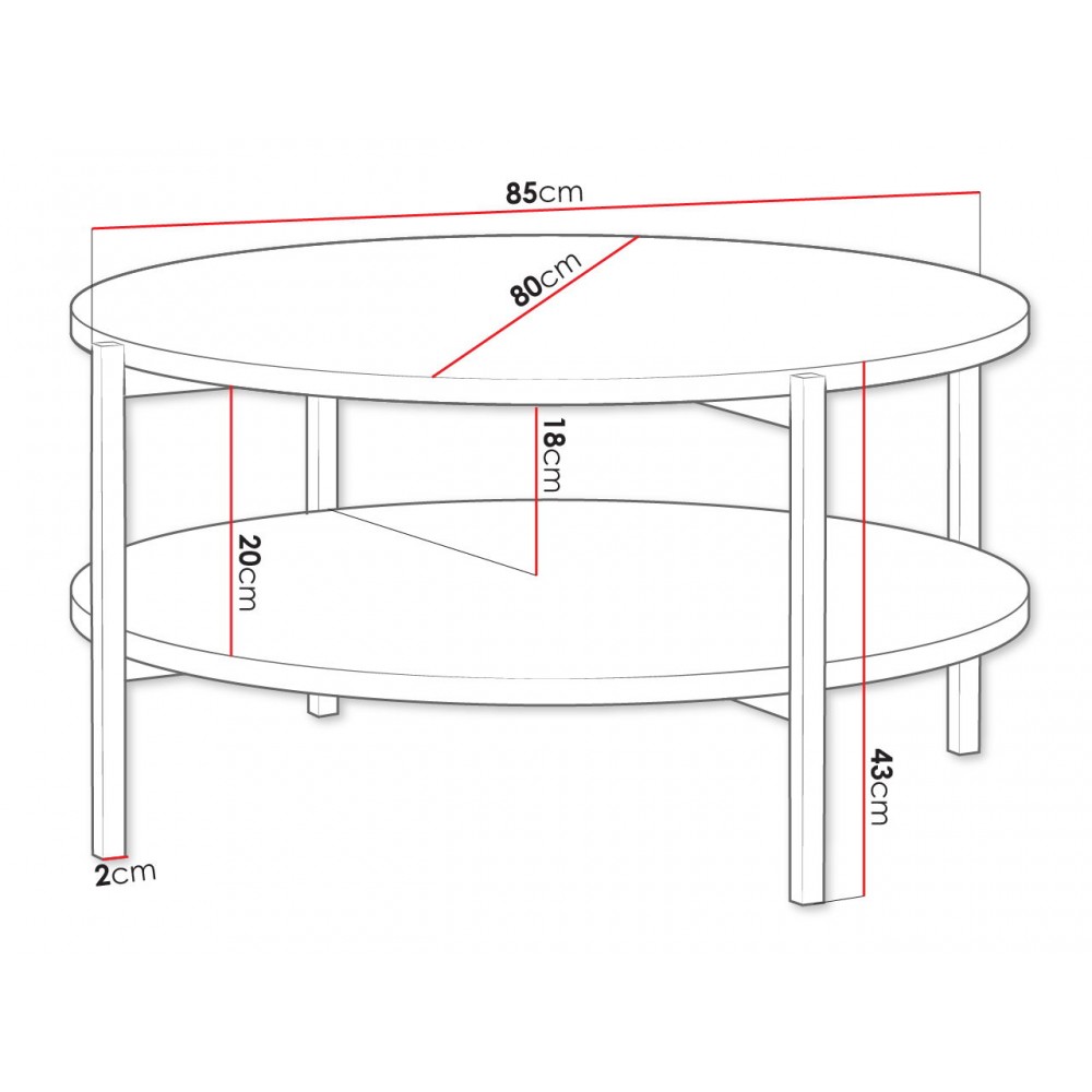 Τραπεζάκι σαλονιού Sigma B II-Mauro-Leuko gualistero