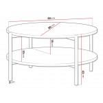 Τραπεζάκι σαλονιού Sigma B II-Mauro - Mat