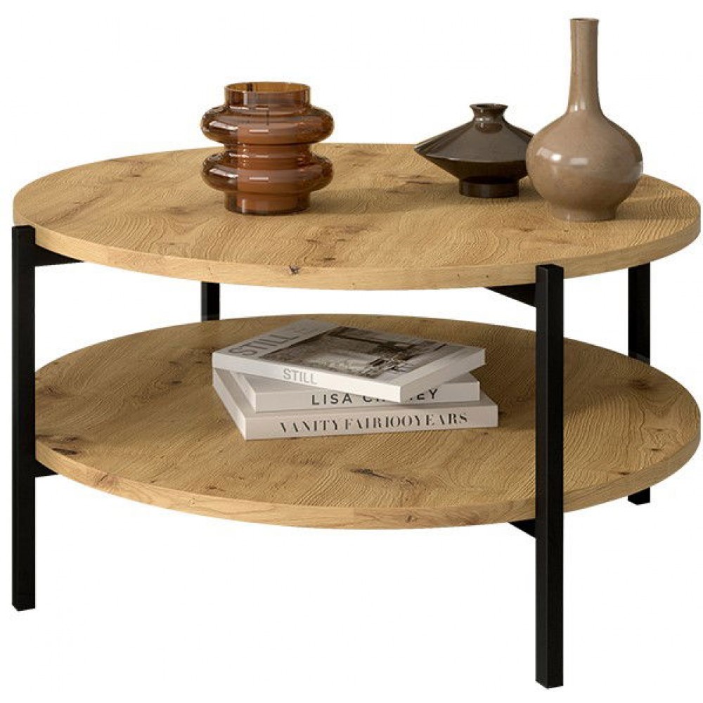 Τραπεζάκι σαλονιού Sigma B-Fusiko-Mavro