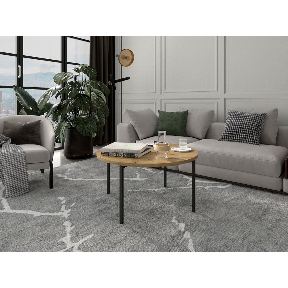 Τραπεζάκι σαλονιού Sigma C-Fusiko-Mavro