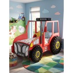 Παιδικό Κρεβάτι Tractor-Kokkino 204x111x145