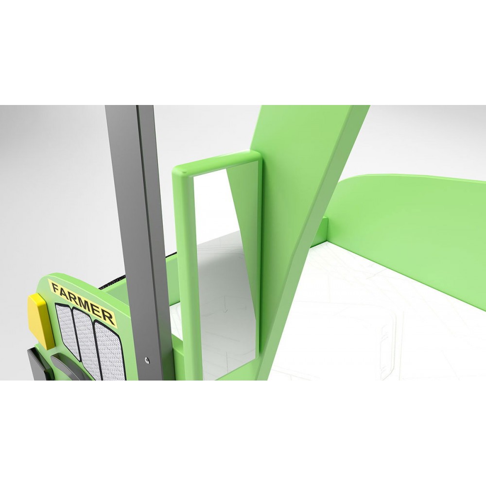Κρεβάτι παιδικό Tractor-Prasino