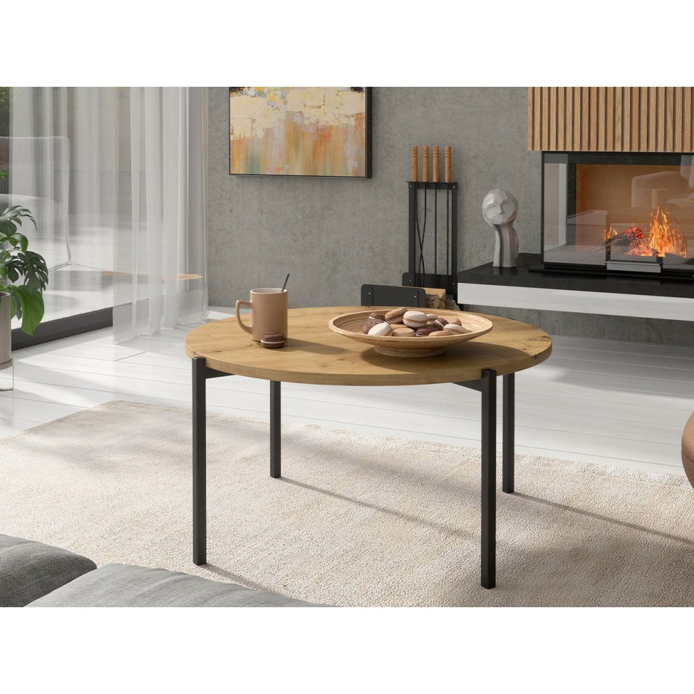 Τραπεζάκι σαλονιού Sigma A-Fusiko-Mavro