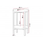 Τραπεζάκι σαλονιού Sigma D II-Mauro-Aspro