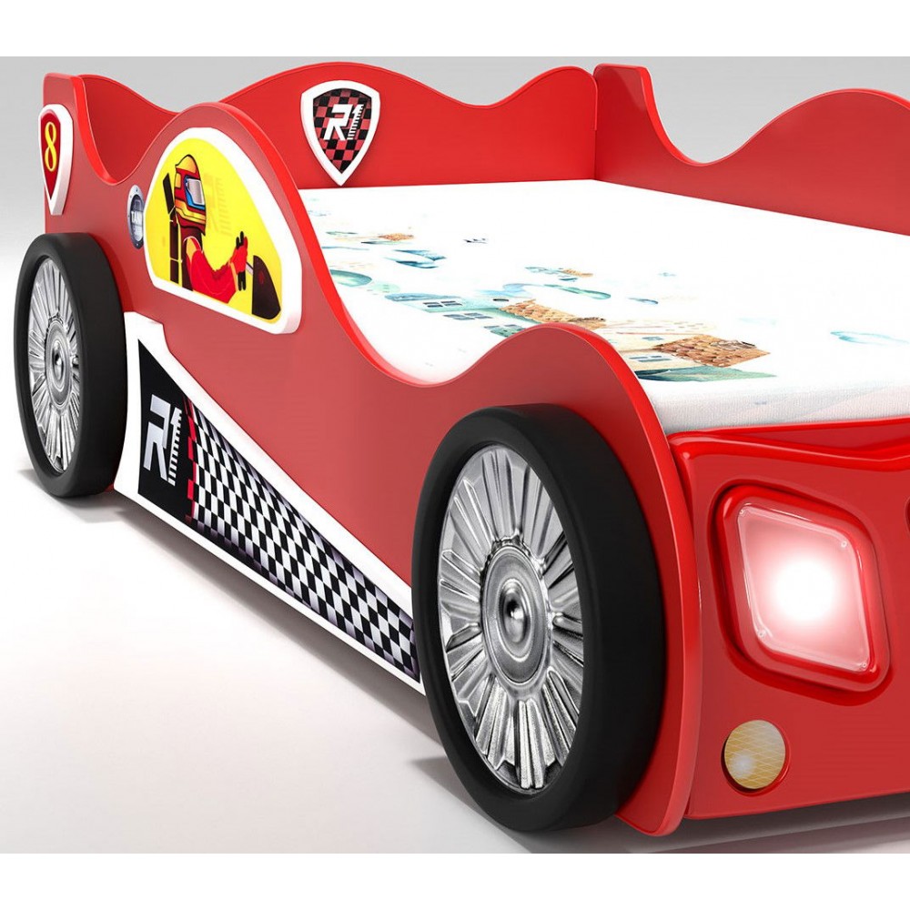Κρεβάτι παιδικό Monza Mini-Kokkino